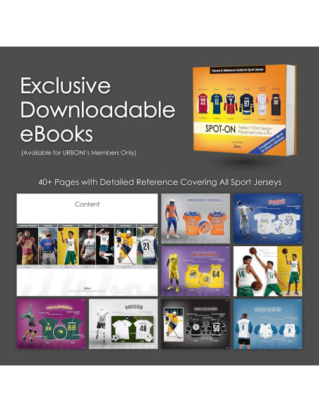 Regla Deportiva 4-en-1 Urboni para Alineación de Jerseys