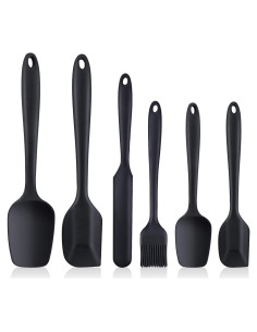 Juego de 6 Espátulas de Silicona LAVADOR Resistentes al Calor