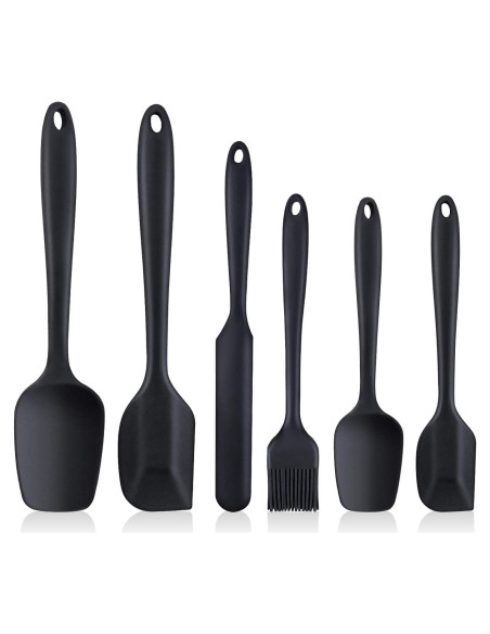 Juego de 6 Espátulas de Silicona LAVADOR Resistentes al Calor