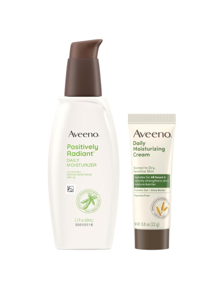 Paquete de Cuidado de la Piel Aveeno Hidratante Facial SPF 30 68.1 ml + Crema 22.7 g