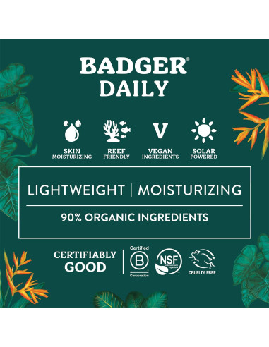 Protector Solar Mineral Badger SPF 30 118 ml Orgánico Vegano