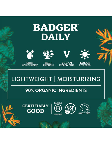 Protector Solar Mineral Badger SPF 30 118 ml Orgánico Vegano