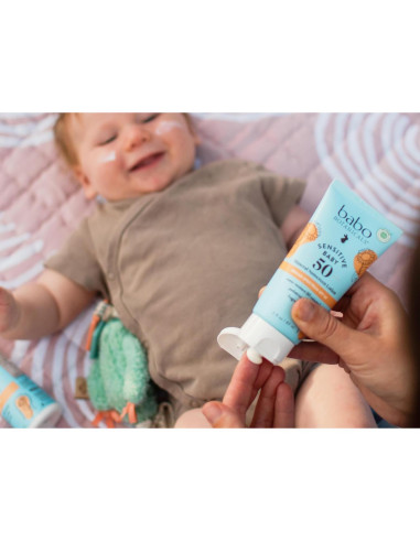 Loción Solar Mineral Babo Botanicals SPF50 Piel Sensible