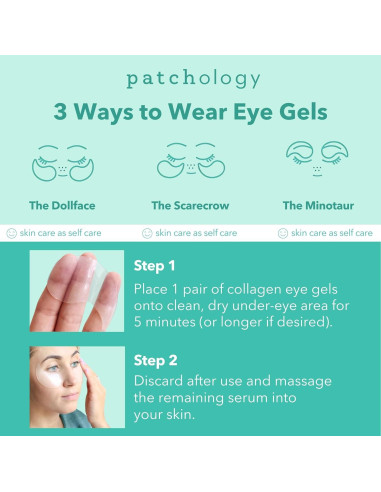 Parches de Gel para Ojos Patchology - Hidratación y Rejuvenecimiento