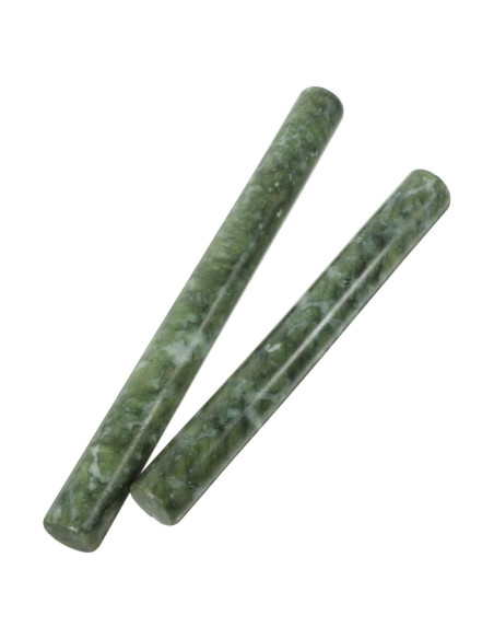 Rodillo de masa Amosfun de mármol verde 26 cm - Herramienta de cocina