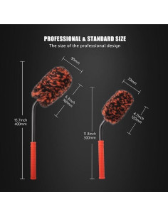 Juego de Cepillos de Limpieza para Ruedas SPTA 2 Piezas 2