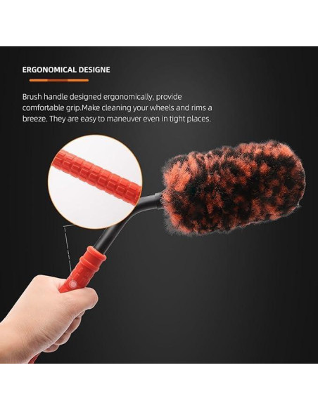 Juego de Cepillos de Limpieza para Ruedas SPTA 2 Piezas