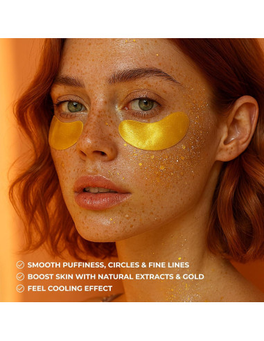 Parches de Ojos de Colágeno KINPUR 24K - 25 Pares Antienvejecimiento