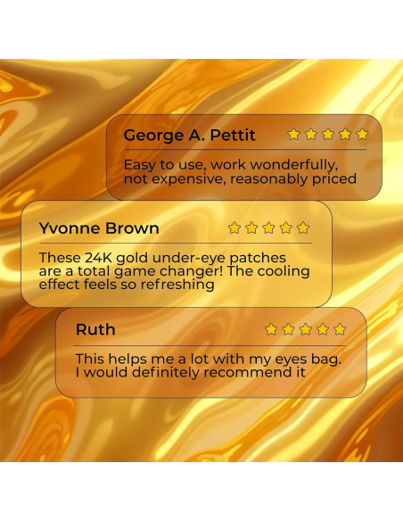 Parches de Ojos de Colágeno KINPUR 24K - 25 Pares Antienvejecimiento