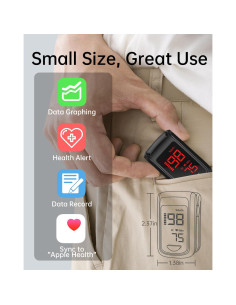 Oxímetro de Pulso Bluetooth HOLFENRY - Medición SpO2 y Tasa de Pulso 2