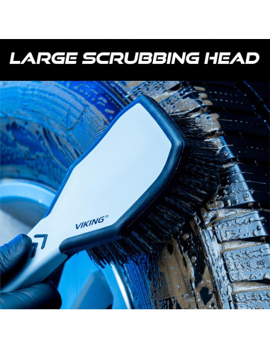 Cepillo para Llantas VIKING Ergonomico 26.2x8.4cm Gris