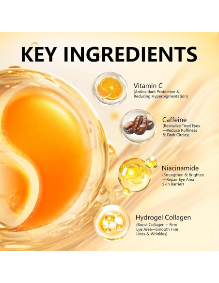 Parches para Ojos Aeryea con Vitamina C y Cafeína - 30 Pares