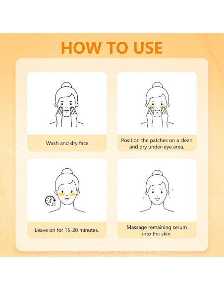 Parches para Ojos Aeryea con Vitamina C y Cafeína - 30 Pares