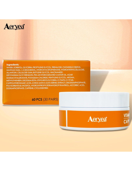 Parches para Ojos Aeryea con Vitamina C y Cafeína - 30 Pares