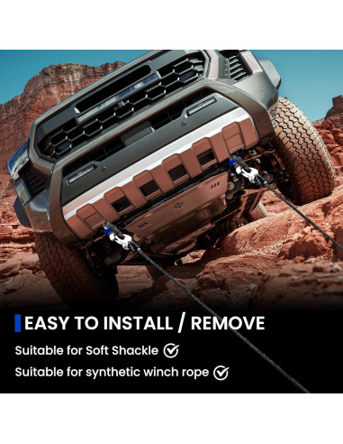 Ganchos de Remolque Delanteros TECHPICCO para Tacoma 2024-2026 y 4Runner 2025-2026 - Azul