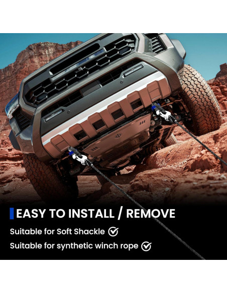 Ganchos de Remolque Delanteros TECHPICCO para Tacoma 2024-2026 y 4Runner 2025-2026 - Azul