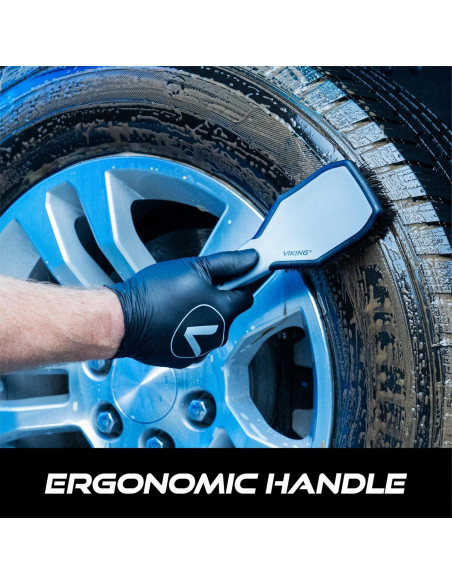 Cepillo para Llantas VIKING Ergonomico 26.2x8.4cm Gris