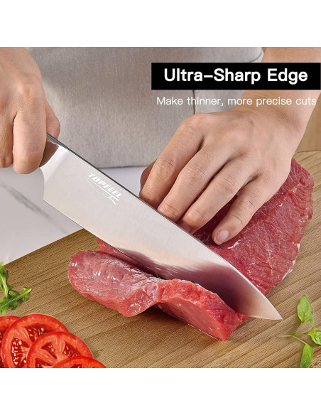 Juego de cuchillos de cocina Topfeel 3 PCS acero inoxidable 20 cm