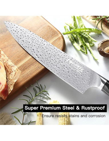 Juego de cuchillos de cocina Topfeel 3 PCS acero inoxidable 20 cm