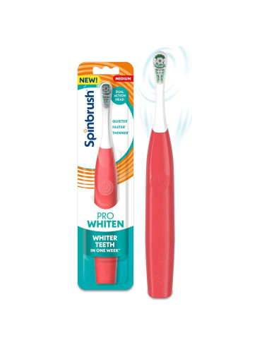 Cepillo de Dientes Eléctrico Spinbrush PRO Blanqueador Coral