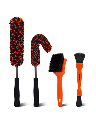 Kit de Limpieza de Ruedas YeewayVeh 4 Piezas Microfibra