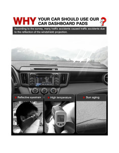 Cubierta de tablero Cartist para Toyota RAV4 2013-2018 Antideslizante 2