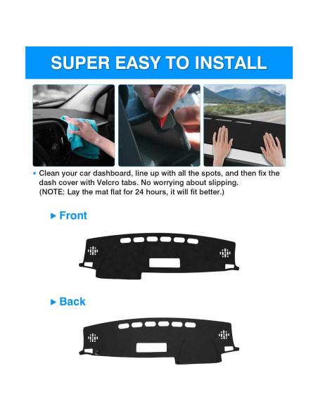 Cubierta de tablero Cartist para Toyota RAV4 2013-2018 Antideslizante