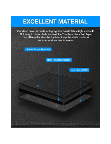 Cubierta de tablero Cartist para Toyota RAV4 2013-2018 Antideslizante