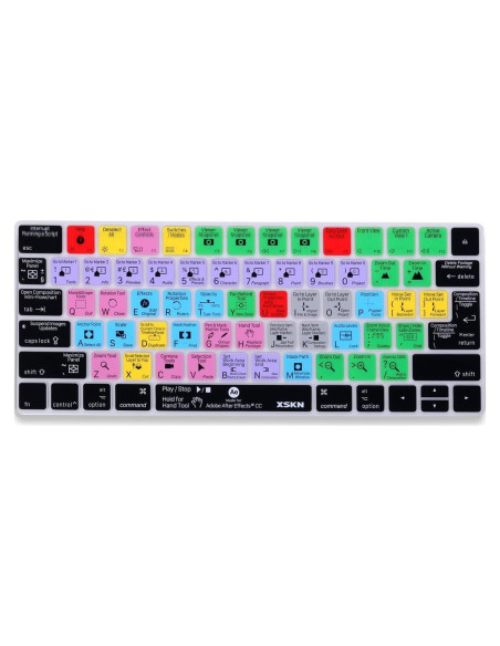 Cubierta de Teclado de Silicona XSKN para Adobe After Effects