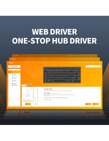 Teclado Mecánico IROK MG75PRO 81 Teclas Interruptor Magnético