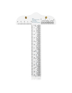 Regla en T Plástico 15 cm Ouligay para Costura y Dibujo