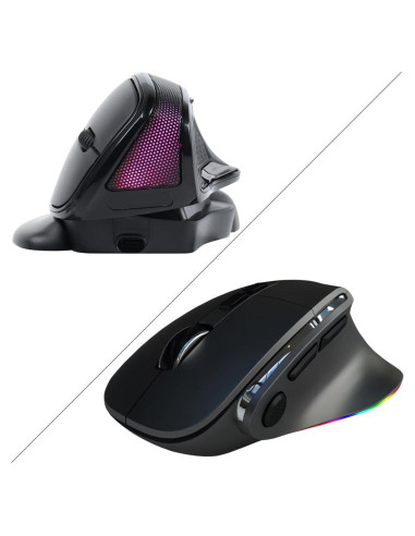 Ratón Inalámbrico Ergonómico Ajustable 3600 DPI USB/Bluetooth