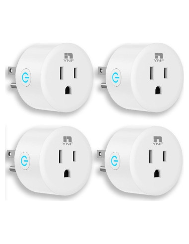 Enchufe Inteligente YNF 4 Paquete Control por Voz Alexa
