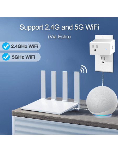 Enchufe Inteligente YNF 4 Paquete Control por Voz Alexa