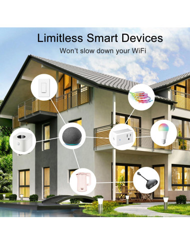 Enchufe Inteligente YNF 4 Paquete Control por Voz Alexa