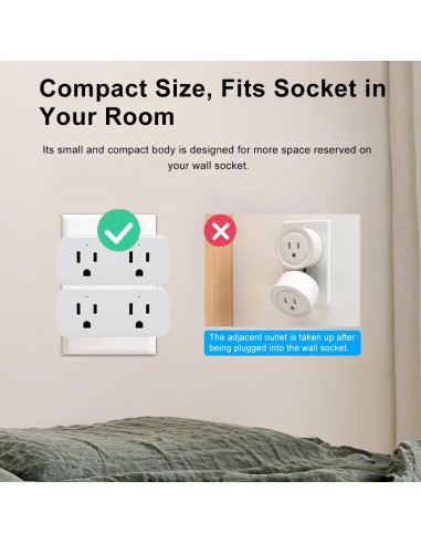 Enchufe Inteligente Doble Ewelink 16A Control App Alexa