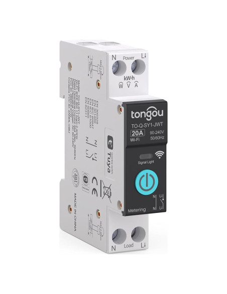 Interruptor Inteligente Wi-Fi 20A Changyou con Monitoreo de Energía