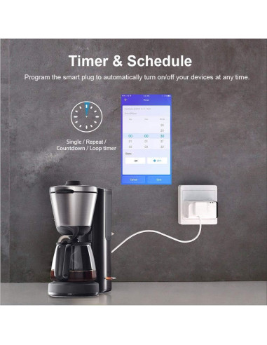 Enchufe Inteligente WiFi SONOFF S31 Lite 15A Control por Voz