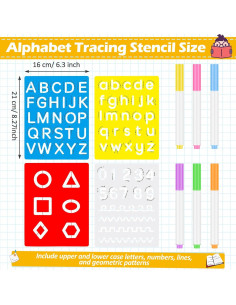 Kit de Tableros de Letras y Números Gersoniel 10 Piezas 2