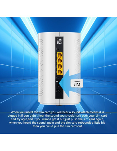 Router 5G Doble SIM WiFi 6 Wiflyer Z8105AX-C-RM520