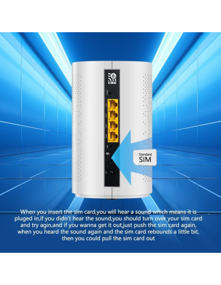 Router 5G Doble SIM WiFi 6 Wiflyer Z8105AX-C-RM520