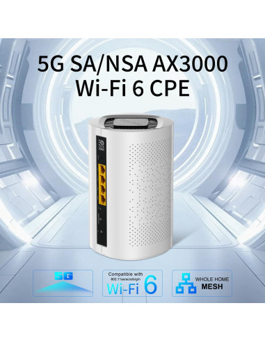 Router 5G Doble SIM WiFi 6 Wiflyer Z8105AX-C-RM520