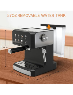 Máquina de Espresso AMZRIGG 8023 20 Bar con Espumador de Leche 2