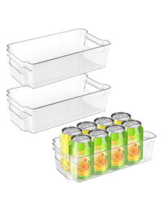 Set de 3 Contenedores Organizadores de Refrigerador Lunhoo 31.5x15.5cm