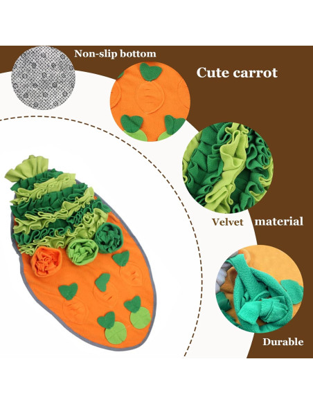 Alfombra de Forrajeo para Conejos HERCOCCI 76x40 cm Antideslizante