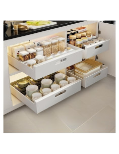 Organizador Extraíble ZHILIN5A para Gabinete Blanco 35.1x43.2 cm