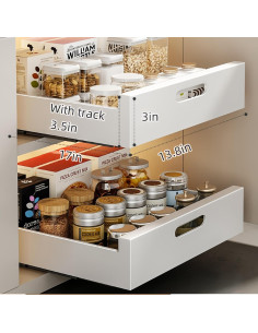 Organizador Extraíble ZHILIN5A para Gabinete Blanco 35.1x43.2 cm 2