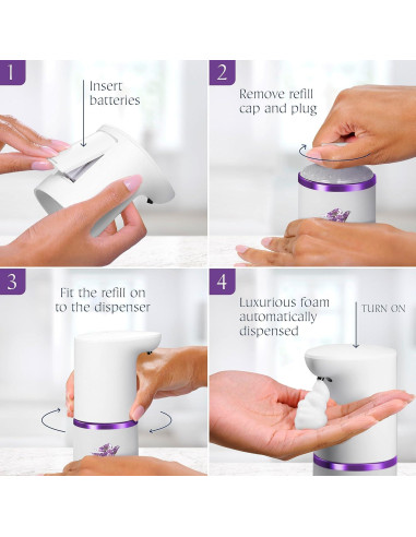 Dispensador Automático de Jabón de Manos Dove 300ml Lavanda