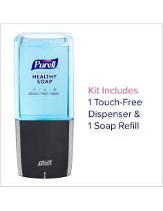 Kit Dispensador Automático Jabón Purell ES10 1200 mL Gris 2