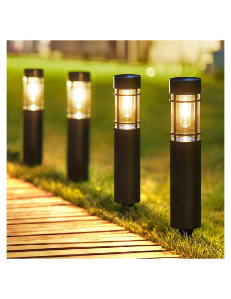 Luces Solares para Jardín ENSLI DC-303, Paquete de 8, IP67